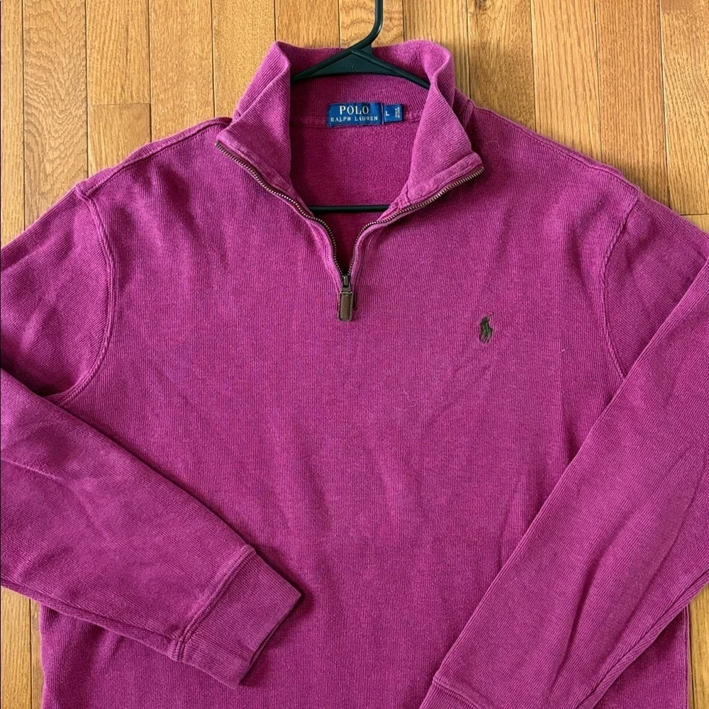 Polo by Ralph Lauren Men's Sweatshirt Size Large Quarter Zip Sweater